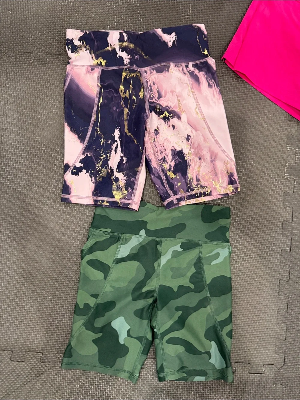 Old Navy Girls Assorted Active Shorts and Leggings - Pink, Green, Black, Yellow